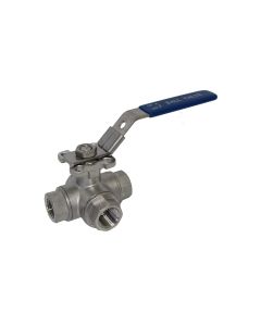 1/2" Stainless Ball Valves - 3 Way